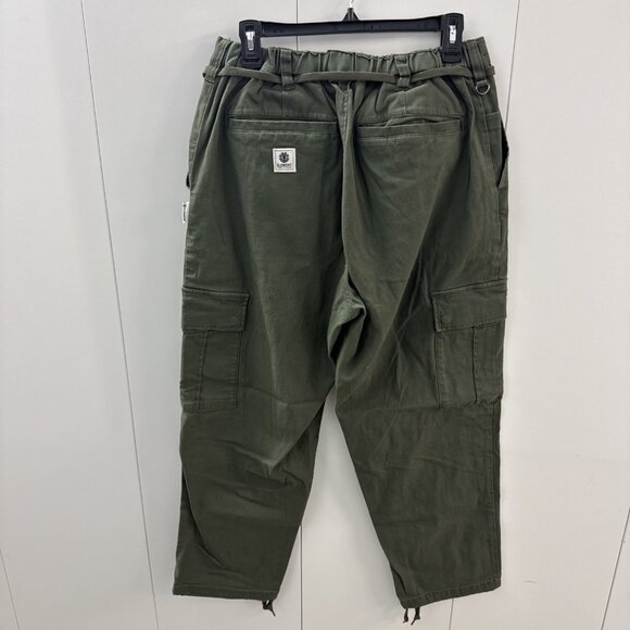 ELEMENT Skateboards Utility Chillin Twill Pants Large Big Fit Drawstring olive - Picture 9 of 14